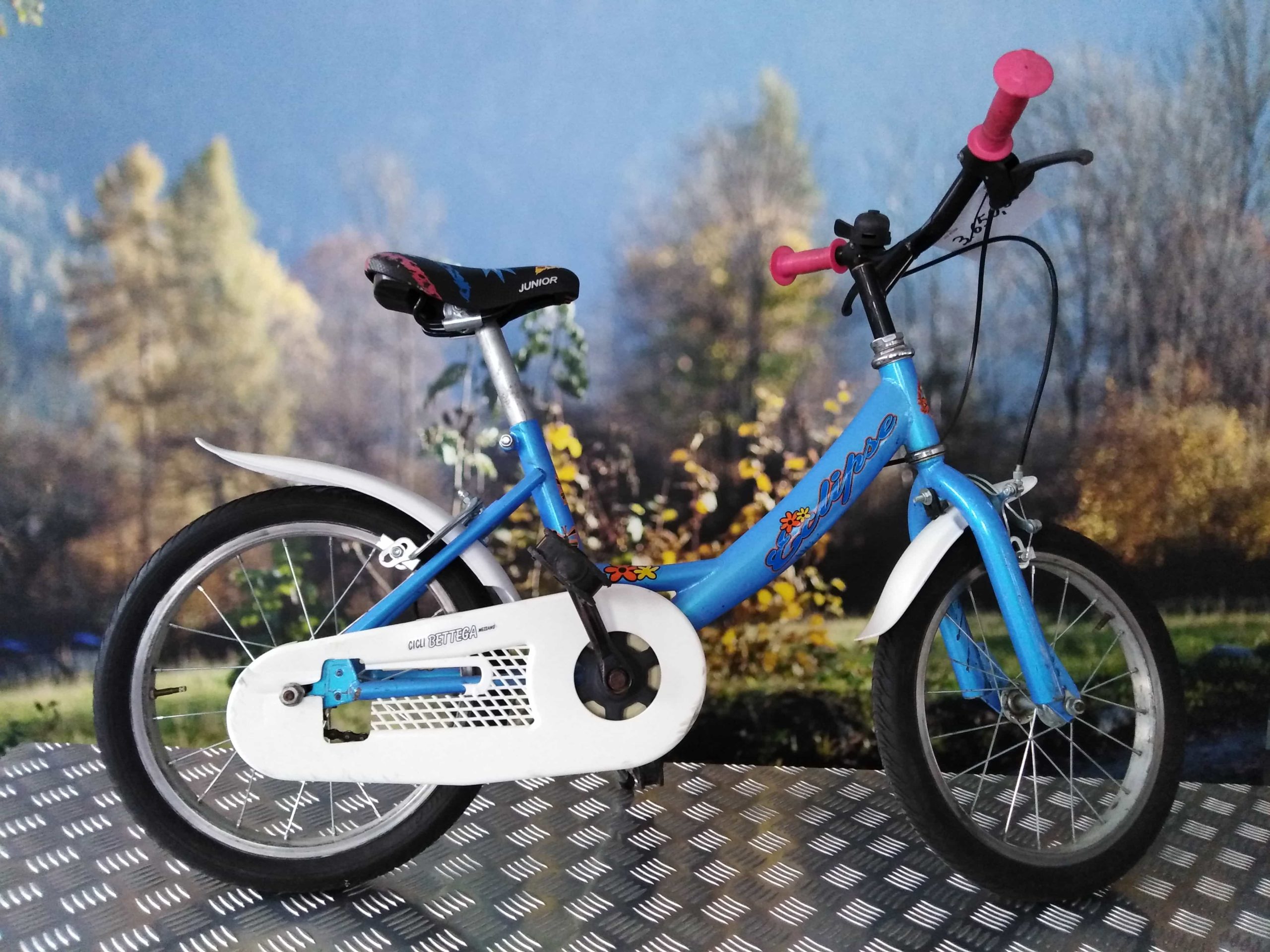 MTB bambina azzurra 14 acciaio « Cicli Bettega ☆ Primiero (TN)
