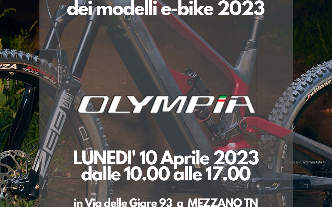 Presentazione modelli ebike Olympia 2023